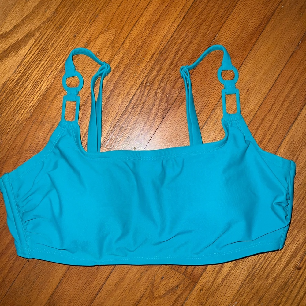 shade & shore blue bikini top